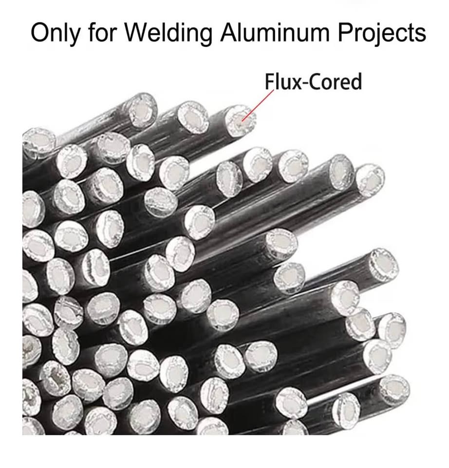 100Pcs Flux Core Welding Wire Aluminum Welding Rods 550℃/1022℉ Low Temperature E