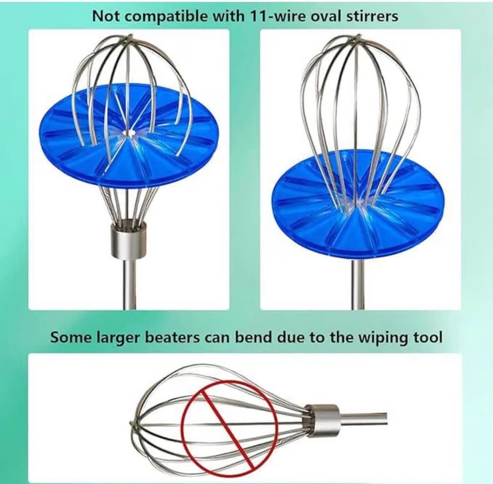 Whisk Wiper for Stand Mixer Attachments