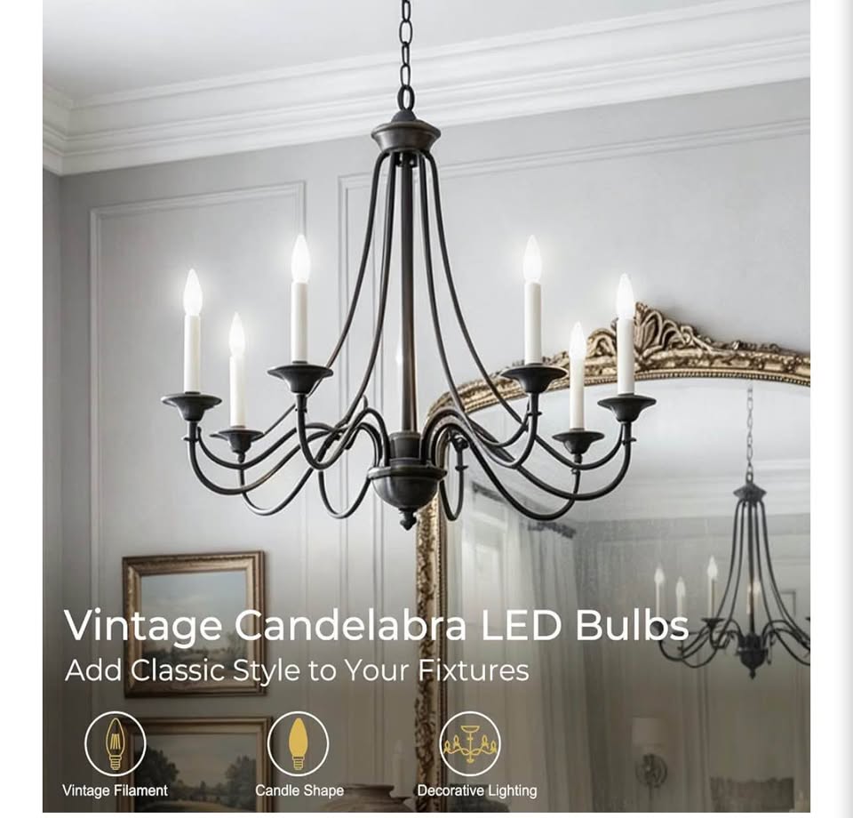 E12 Candelabra LED Bulbs 6pack
