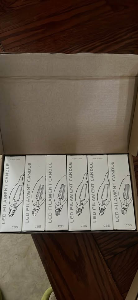 E12 Candelabra LED Bulbs 6pack