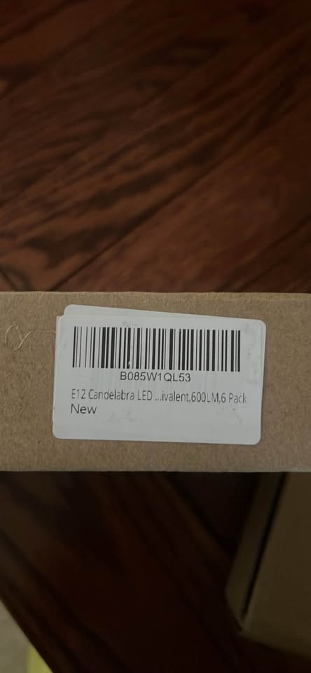 E12 Candelabra LED Bulbs 6pack