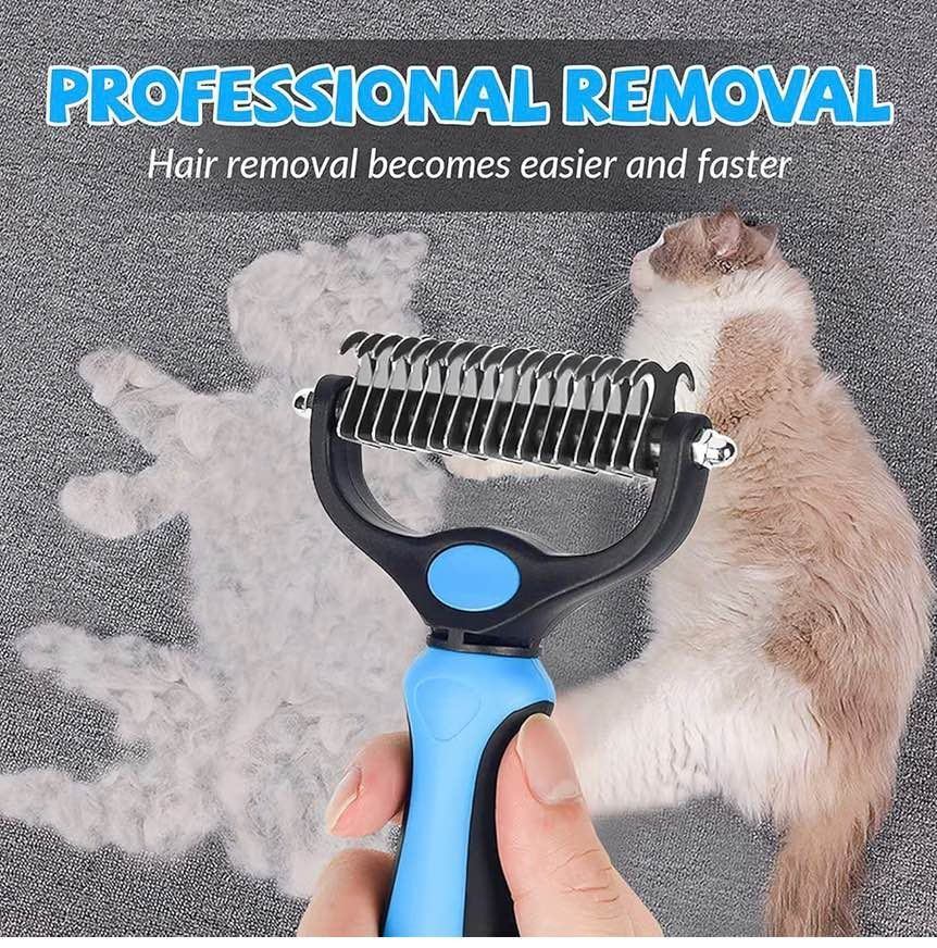 dematting comb for cats and dogs mat remover and deshedding tool safe detangler 