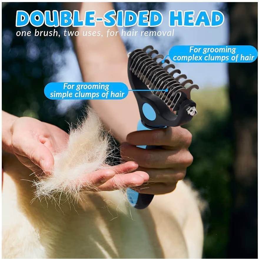 dematting comb for cats and dogs mat remover and deshedding tool safe detangler 
