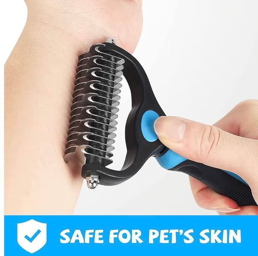 dematting comb for cats and dogs mat remover and deshedding tool safe detangler 