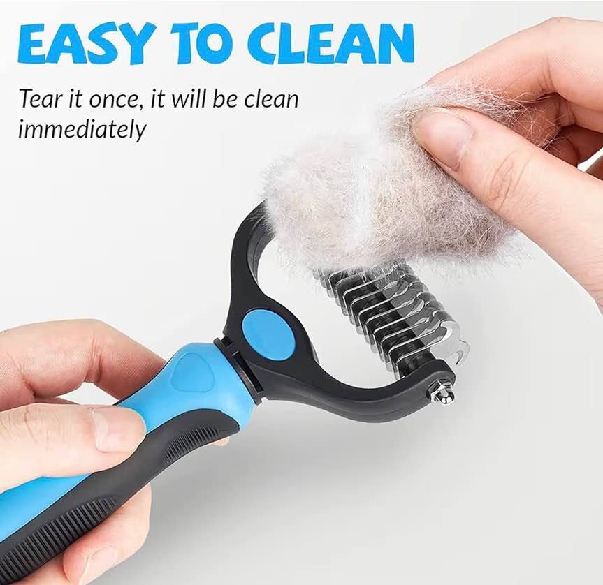 dematting comb for cats and dogs mat remover and deshedding tool safe detangler 
