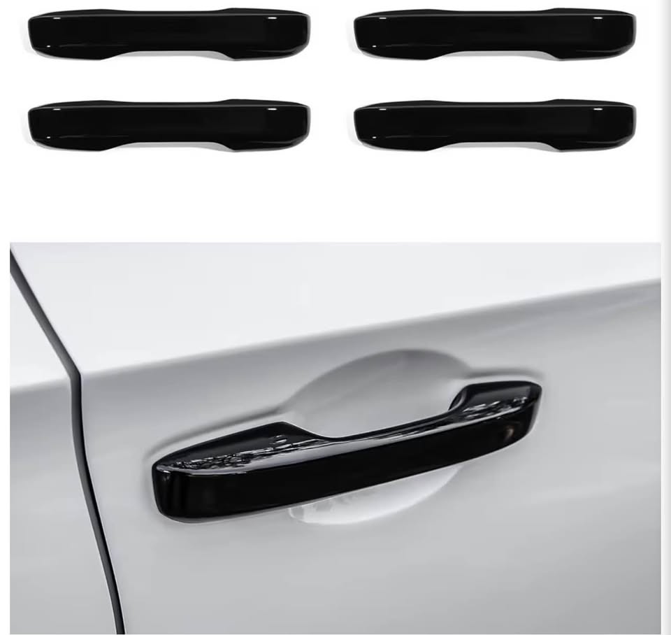 Gloss Black Door Handle Covers for Honda Civic CR-V HR-V Accord 2022-2025