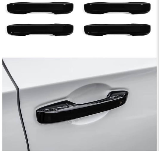 Gloss Black Door Handle Covers for Honda Civic CR-V HR-V Accord 2022-2025