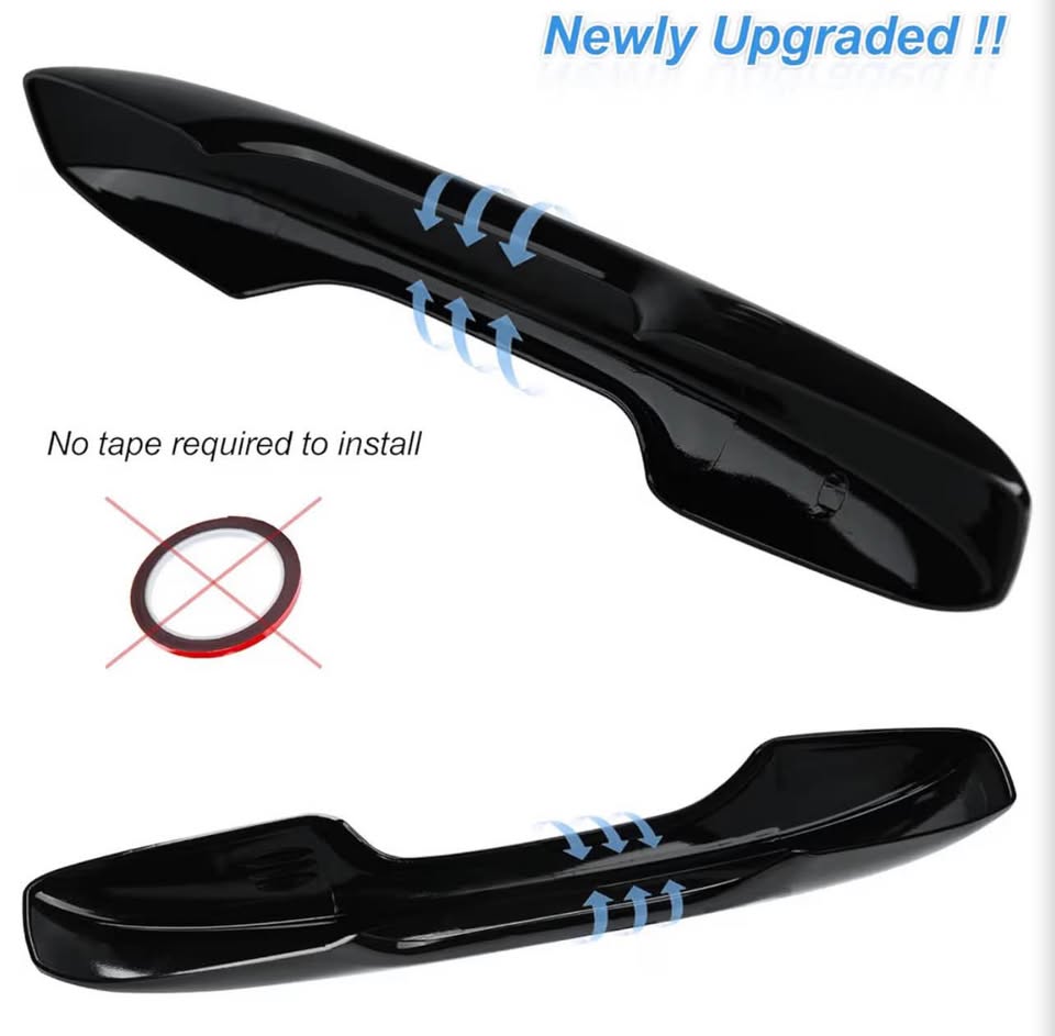 Gloss Black Door Handle Covers for Honda Civic CR-V HR-V Accord 2022-2025
