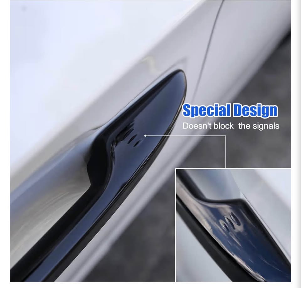 Gloss Black Door Handle Covers for Honda Civic CR-V HR-V Accord 2022-2025