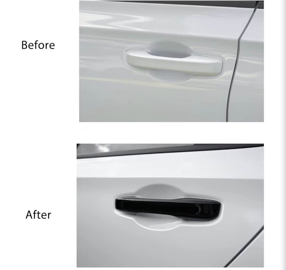 Gloss Black Door Handle Covers for Honda Civic CR-V HR-V Accord 2022-2025