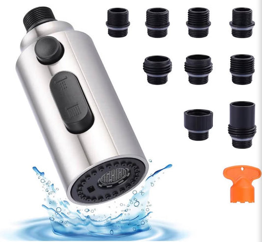 Universal Kitchen Faucet Spray Head Replacement Kit with 9 Adapters