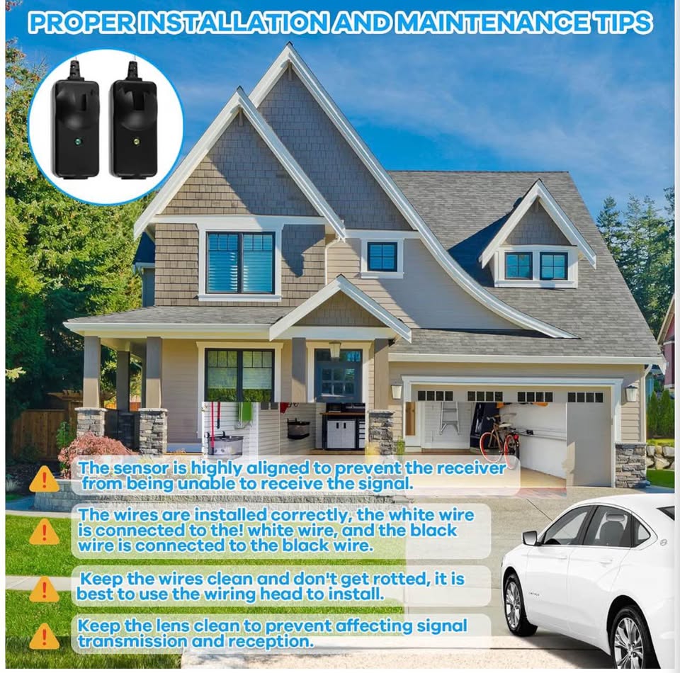 Garage Door Safety Sensors Replacement Kit