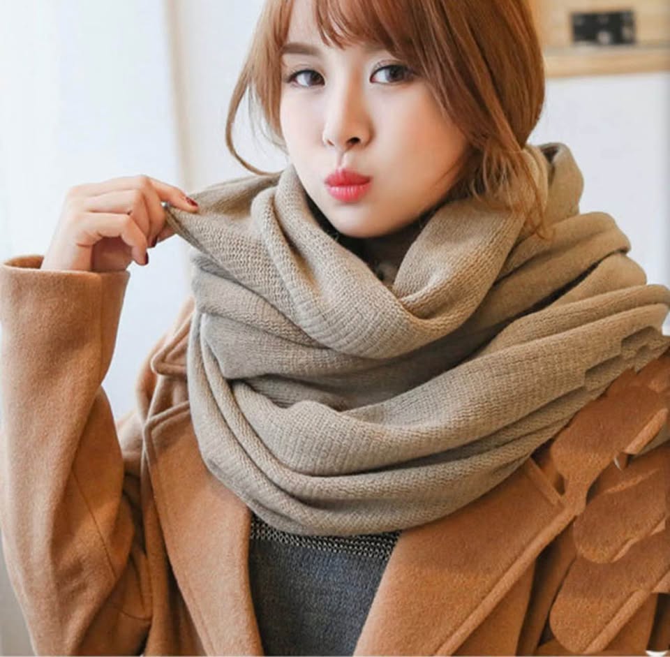 Wander Agio Khaki Scarf，Large
