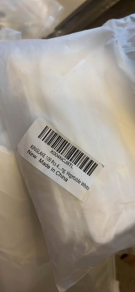 100-Piece White Plastic Plant Labels (12cm)