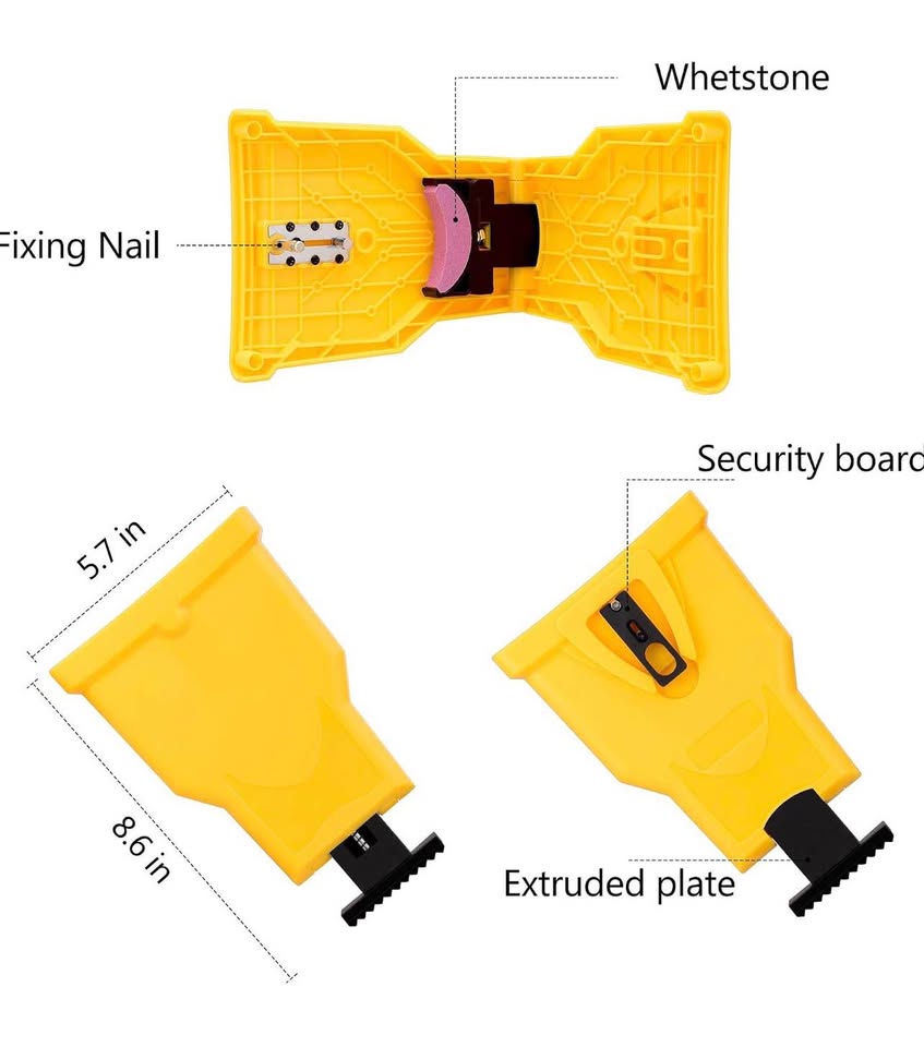 Chainsaw Sharpener Kit with 3 Whetstones