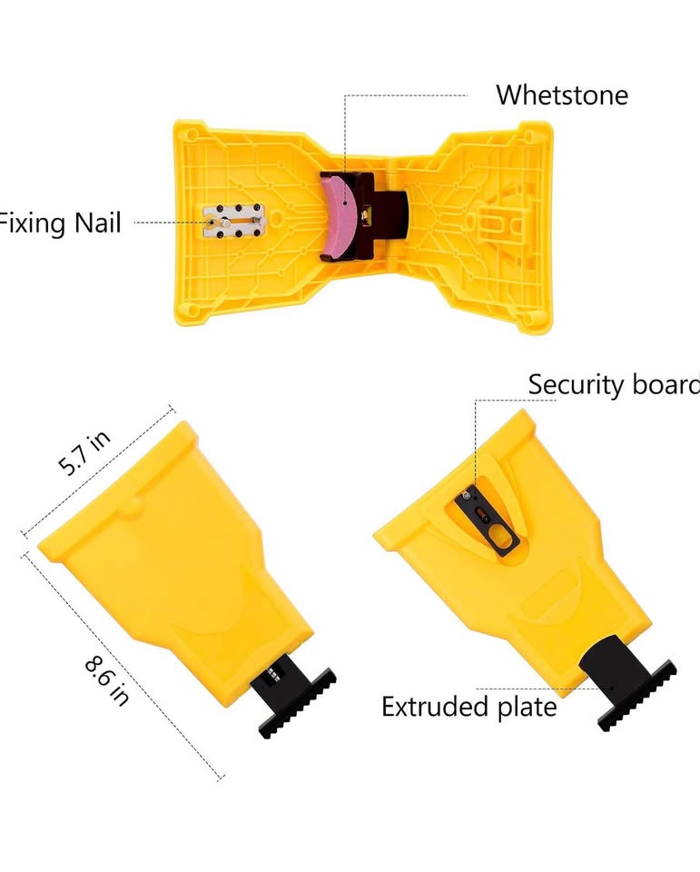 Chainsaw Sharpener Kit with 3 Whetstones
