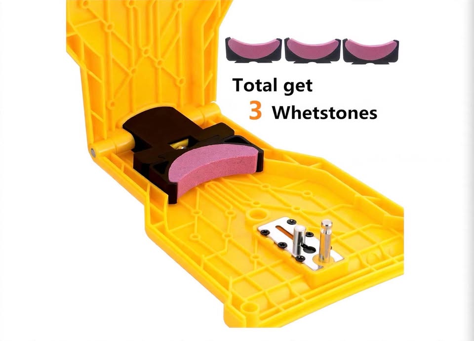 Chainsaw Sharpener Kit with 3 Whetstones