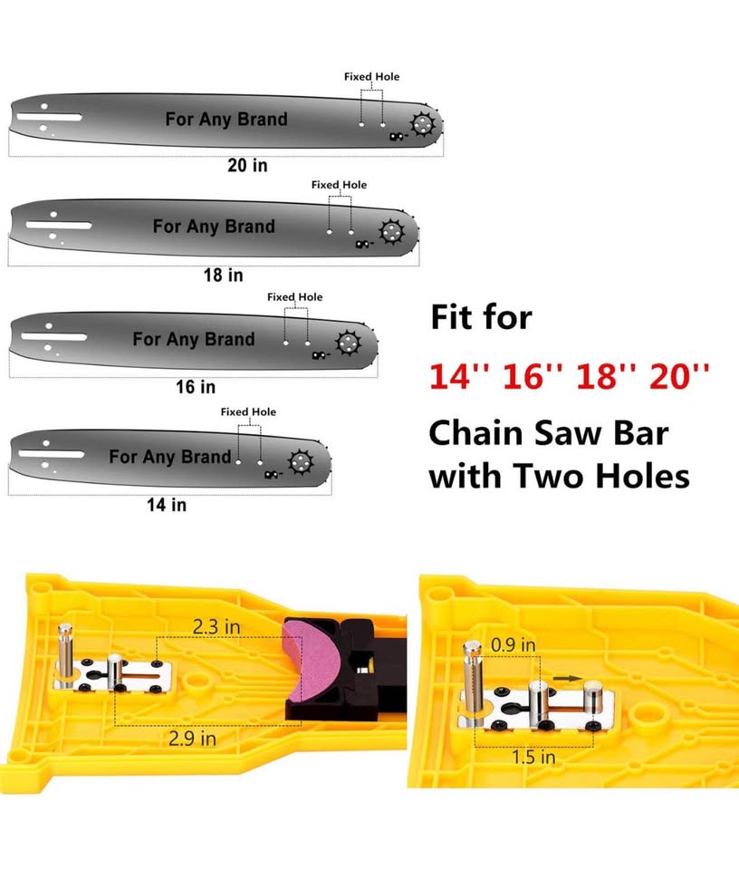 Chainsaw Sharpener Kit with 3 Whetstones