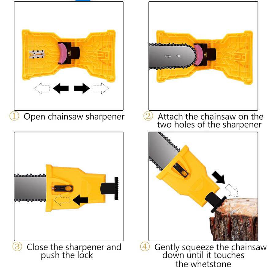 Chainsaw Sharpener Kit with 3 Whetstones