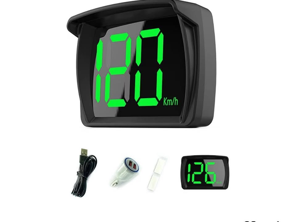 Shkalacar Car HUD Headup Display KM/H MPH GPS Digital Speedometer with LED Large