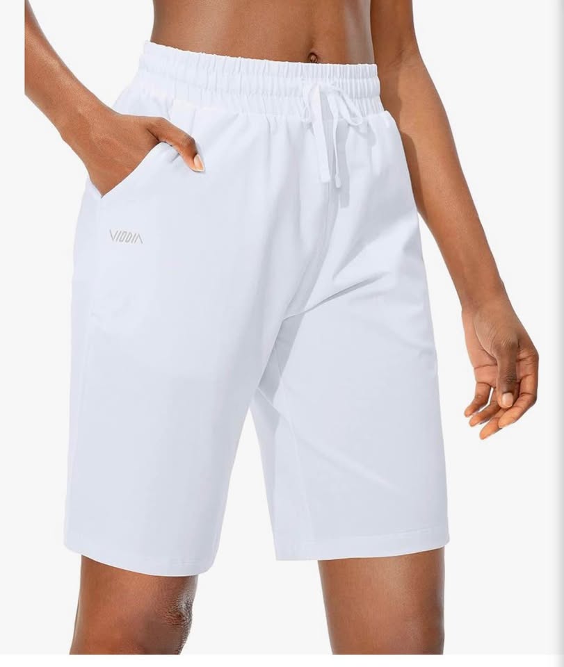 White Cotton Athletic Shorts，XXL