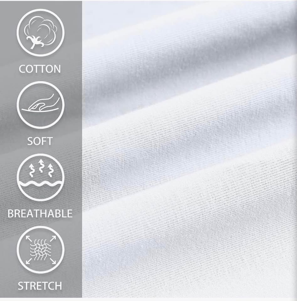 White Cotton Athletic Shorts，XXL