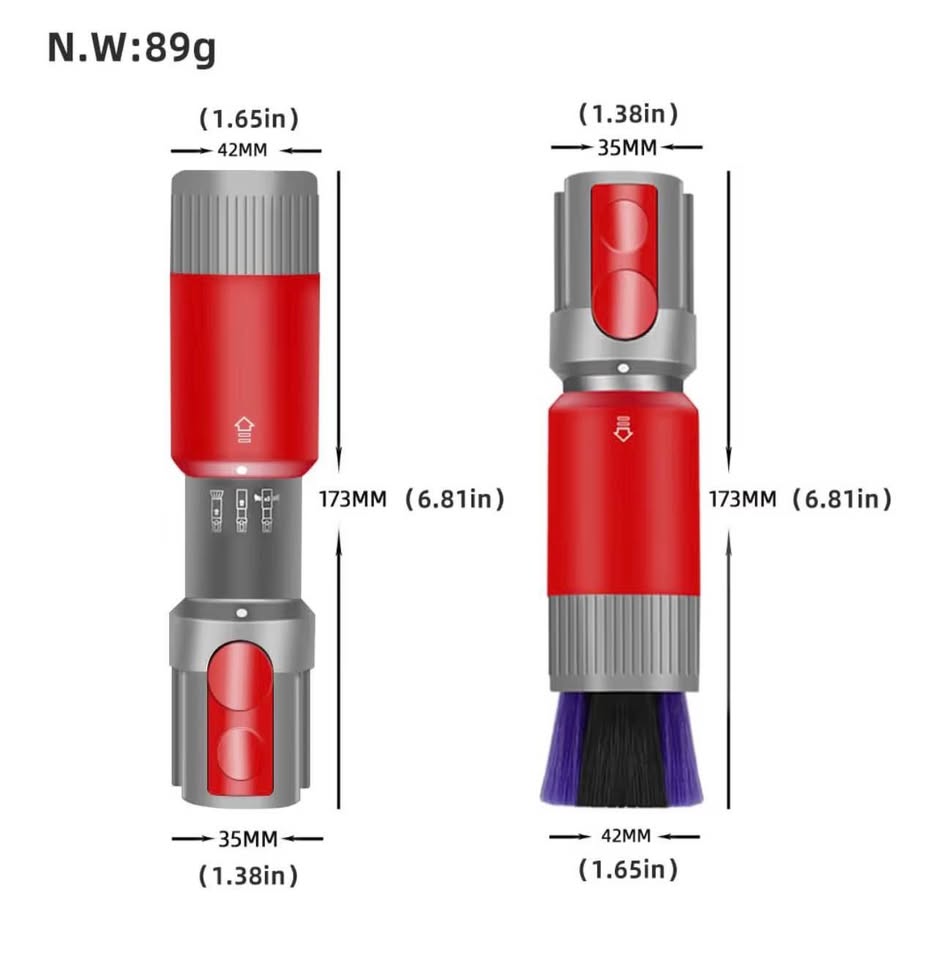 Traceless Scratch-free Dusting Brush Compatible with Dyson V15 V11 V10 V12 Gen 5