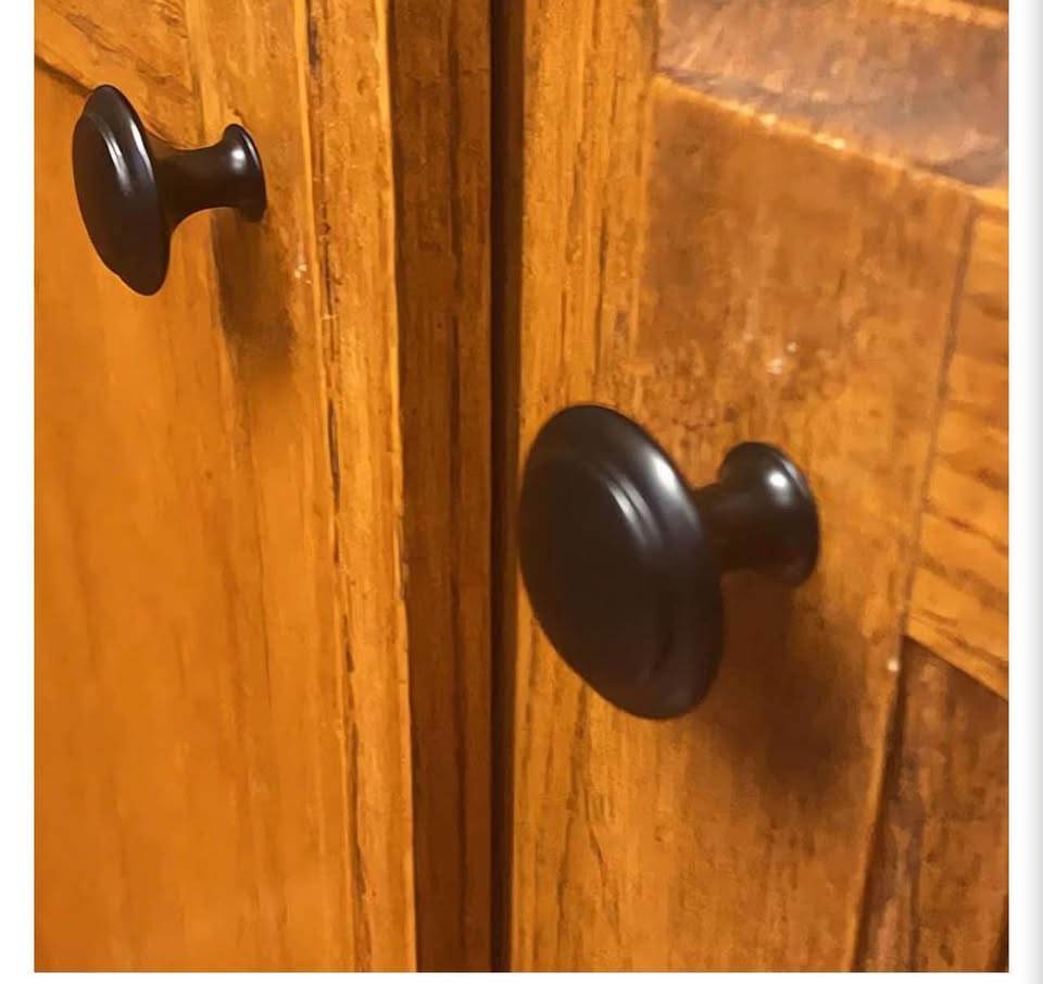 12-Pack Matte Black Cabinet Knobs