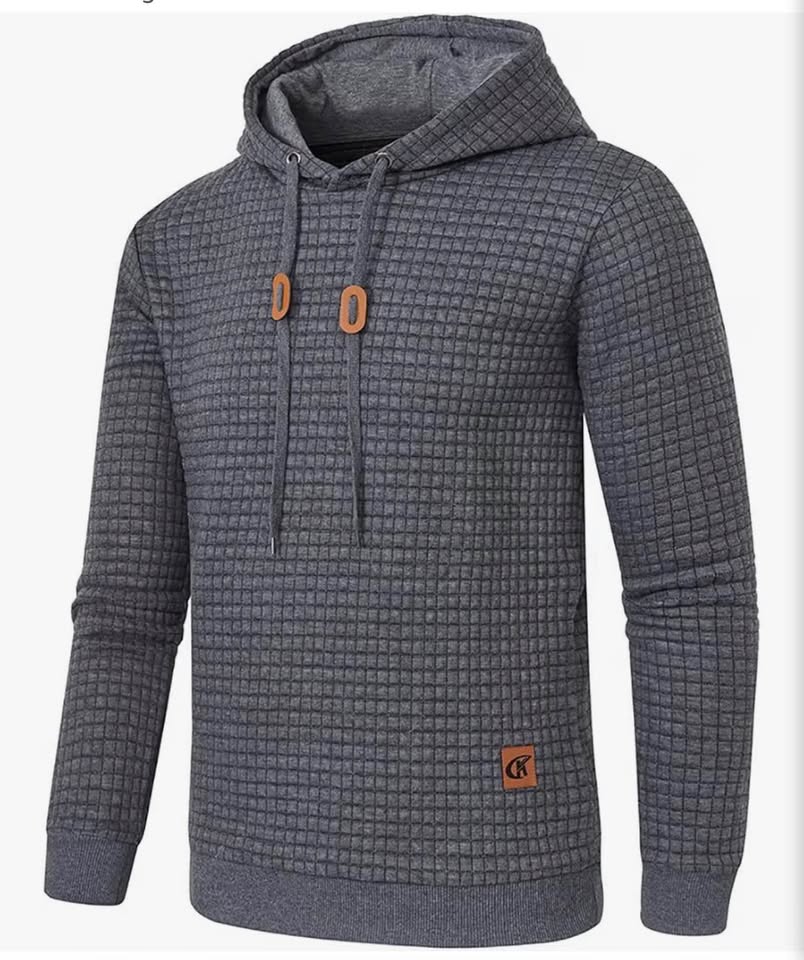 Men's Pullover Hooded Sweatshirt Long Sleeve Drawstring Hoodies with Pocket，Deep