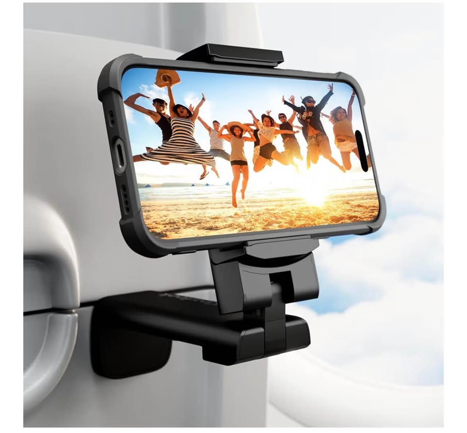 Portable Airplane Phone Holder, Klearlook Universal Travel Essentials Phone Moun