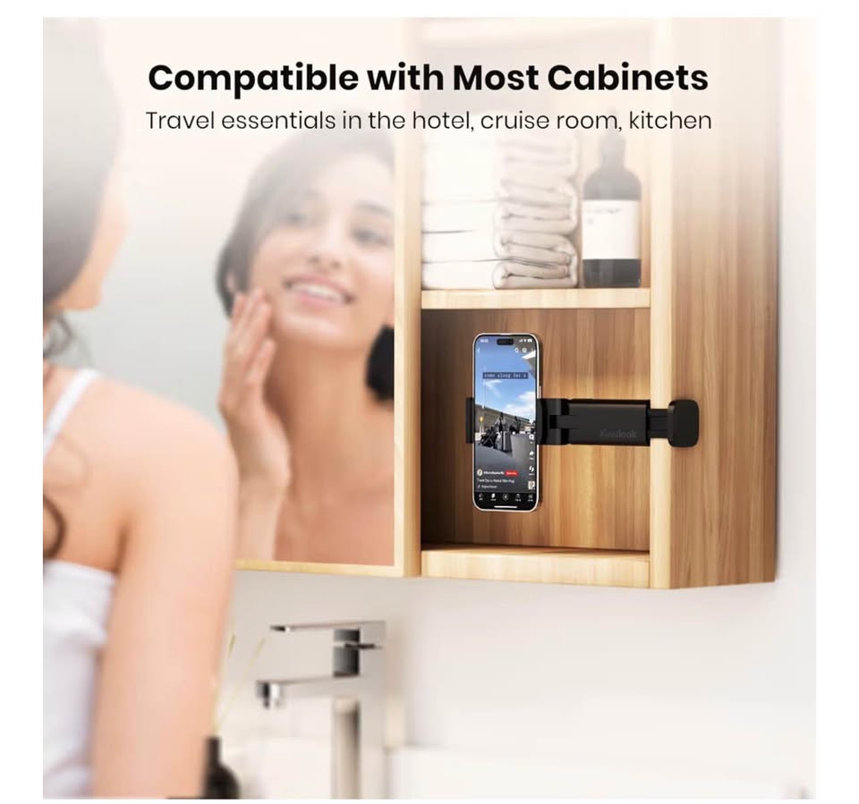 Portable Airplane Phone Holder, Klearlook Universal Travel Essentials Phone Moun