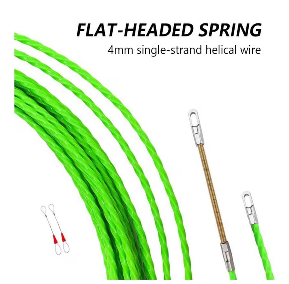 Fish Tape Wire Puller Through Wall Wire Threader Fish Plus Fish Cable Fastener w