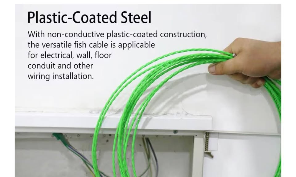 Fish Tape Wire Puller Through Wall Wire Threader Fish Plus Fish Cable Fastener w