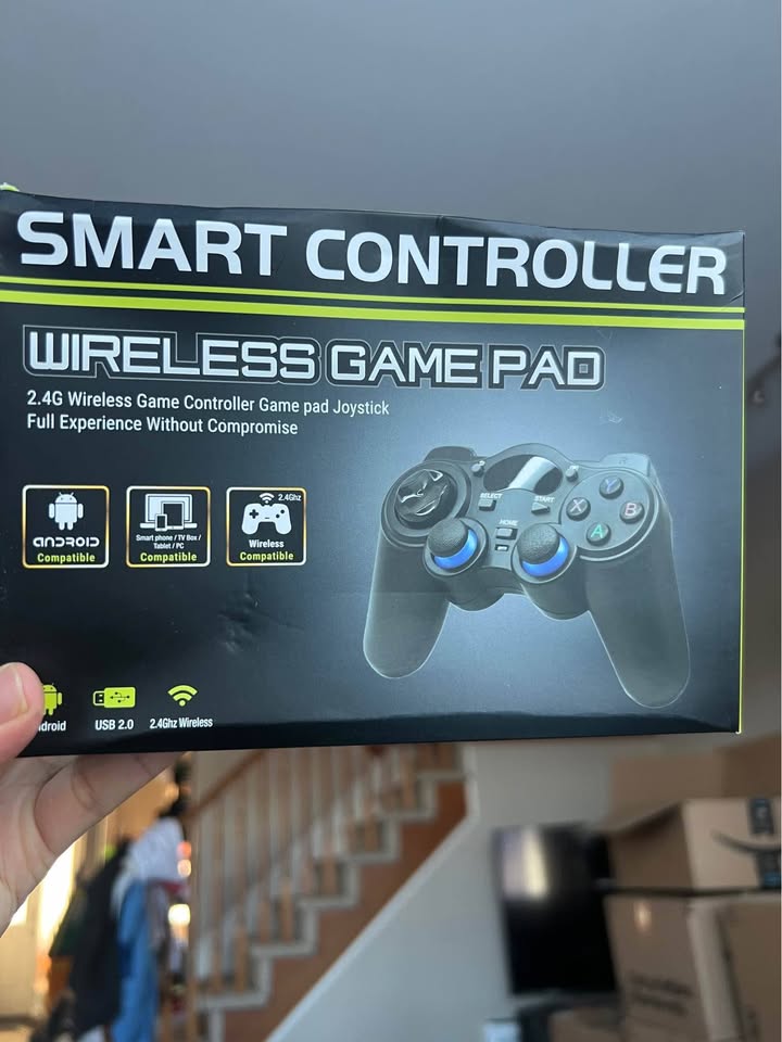 RARELE EMON wireless Gamepad for PC Laptop Android steam - blue USB & Bluetooth 