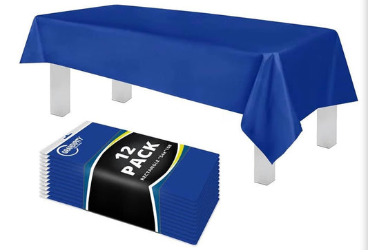 12-pack Heavy Duty Plastic Tablecover 54x
108 inch