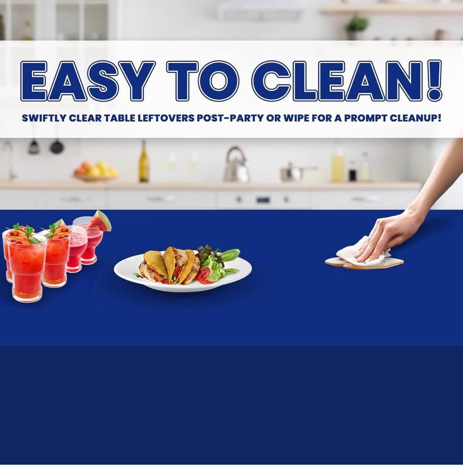 12-pack Heavy Duty Plastic Tablecover 54x
108 inch