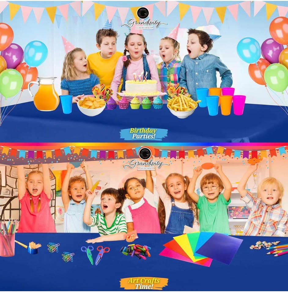 12-pack Heavy Duty Plastic Tablecover 54x
108 inch