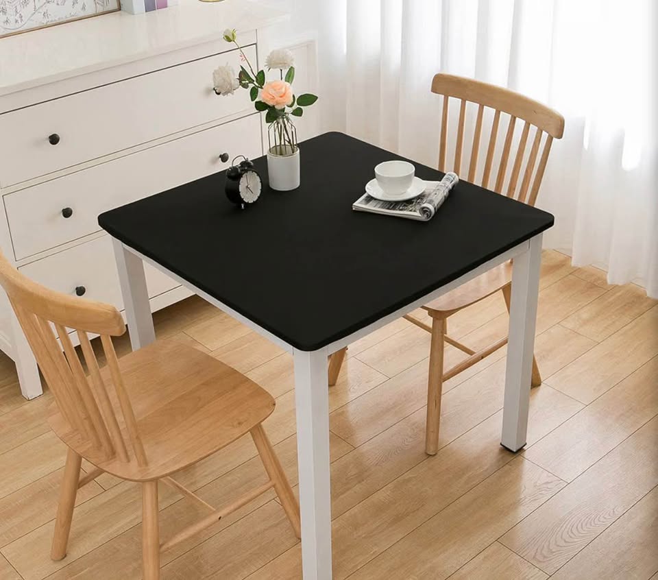 Black Spandex Square Table Cover