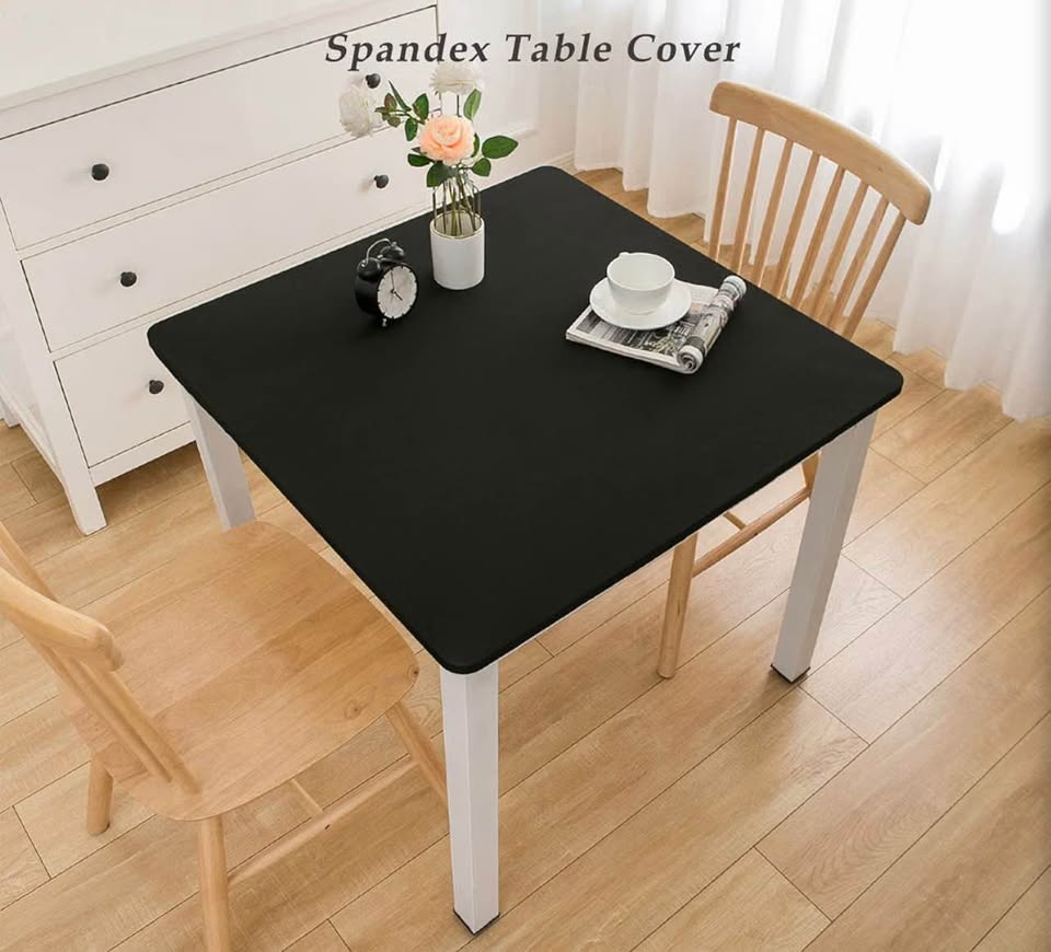 Black Spandex Square Table Cover
