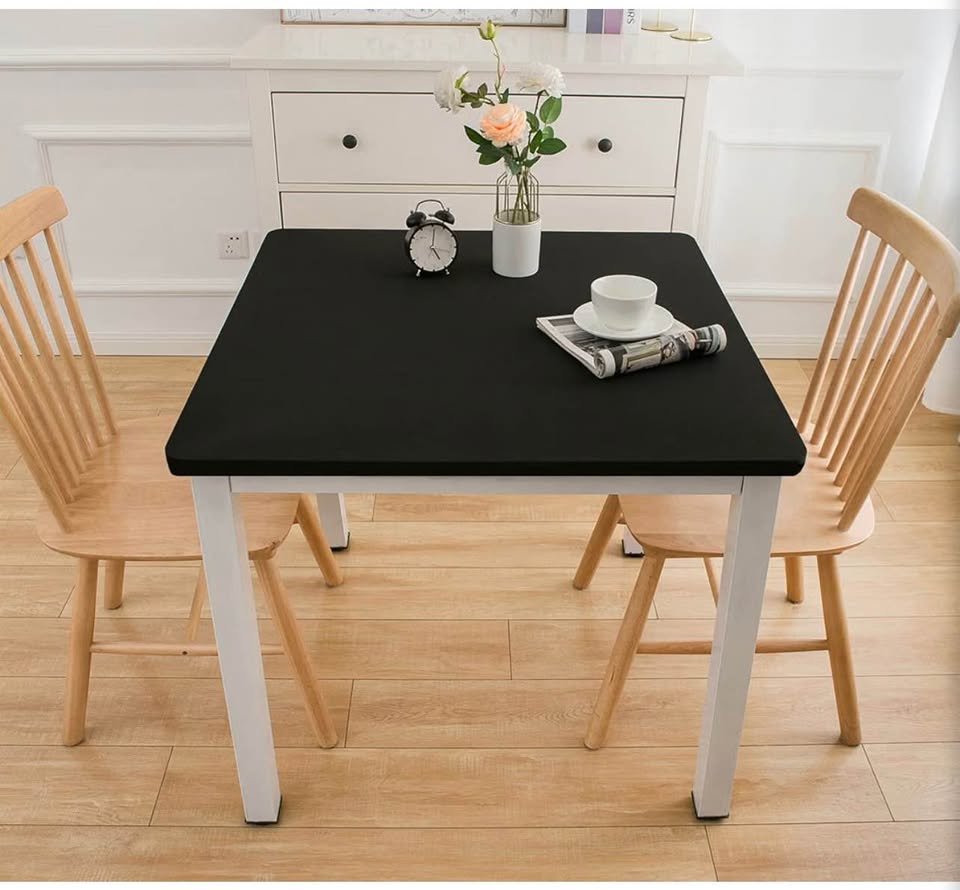 Black Spandex Square Table Cover