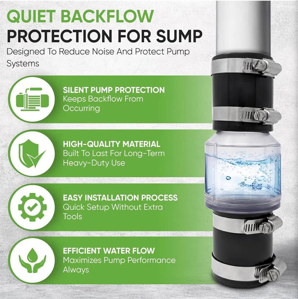 PumpSpy Silent Check Valve - 1-1/2" with Buna-N Couplings, Model CV-150, Spring-