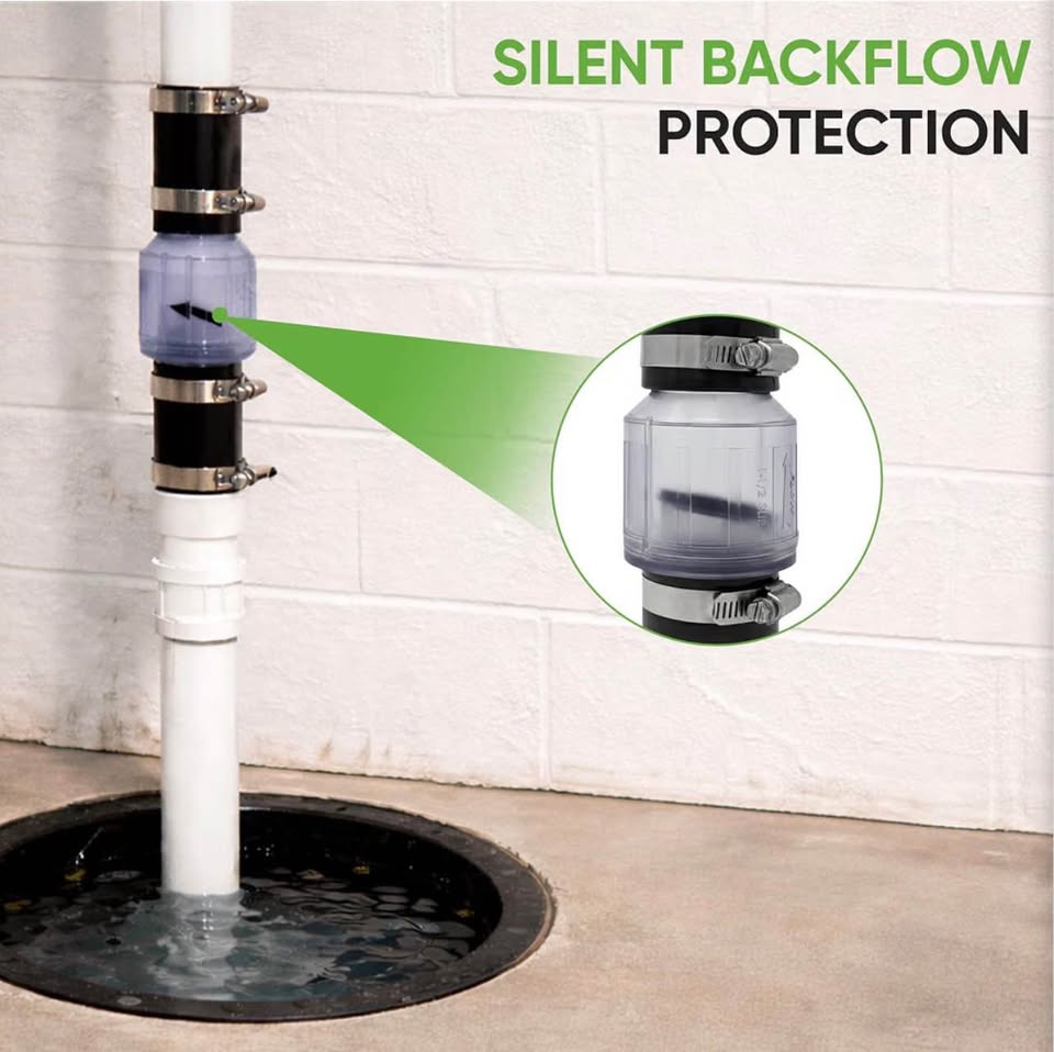 PumpSpy Silent Check Valve - 1-1/2" with Buna-N Couplings, Model CV-150, Spring-