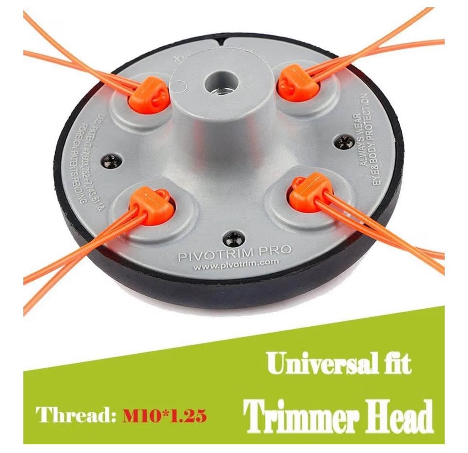 4 Way String Trimmer Head Replacement Compatible with Stihl, Ryobi, Husqvarna, E