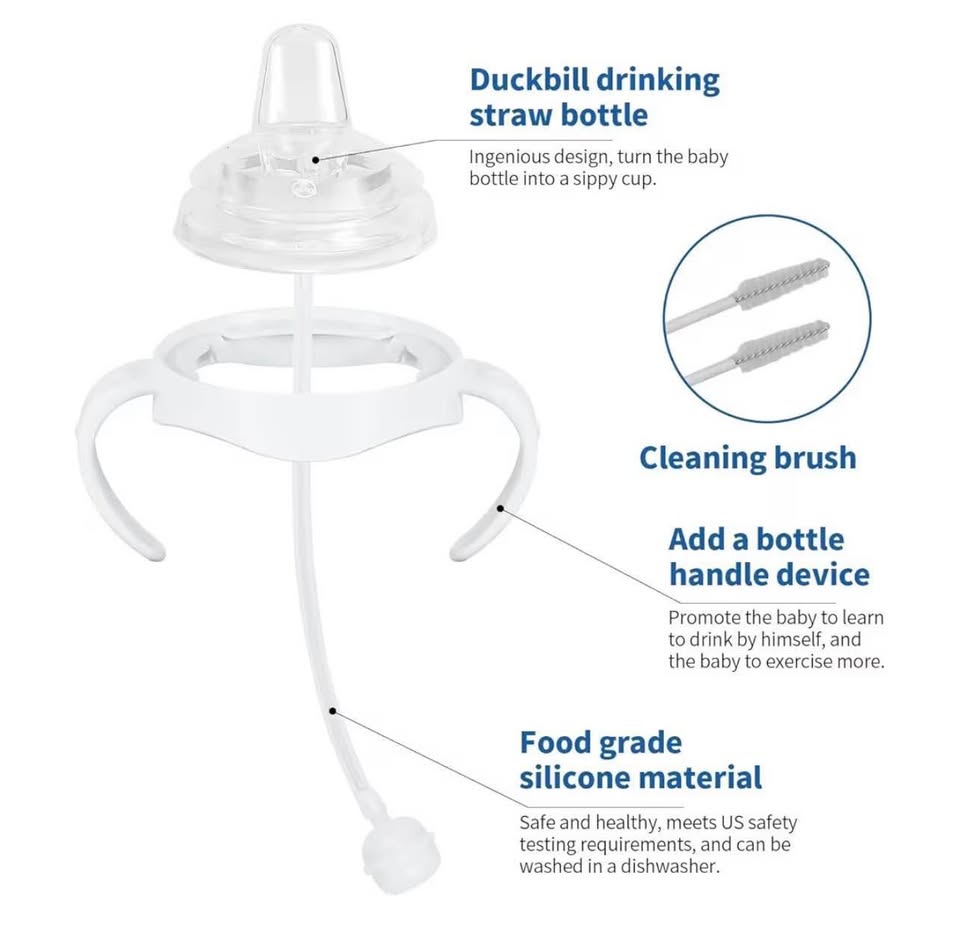 Sippy Cup Soft Spout Conversion Kit for Philips Avent Natural Baby Bottle, Bottl