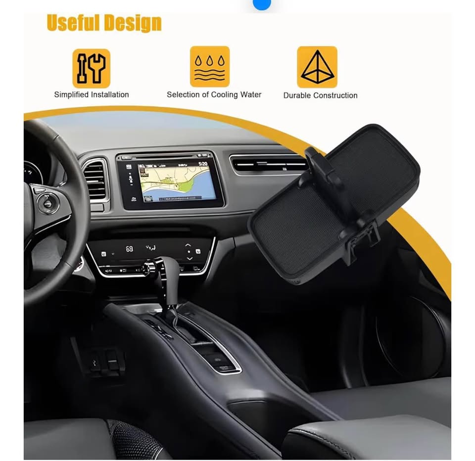 Cup Holder Insert Compatible with Honda HRV HR-V 2016-2018 Replace# 77230-T7W-A0