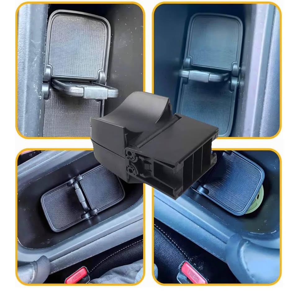 Cup Holder Insert Compatible with Honda HRV HR-V 2016-2018 Replace# 77230-T7W-A0