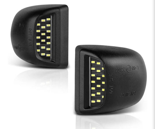 Full LED License Plate Light For Cadillac Escalade Chevy Silverado 1500 2500 350
