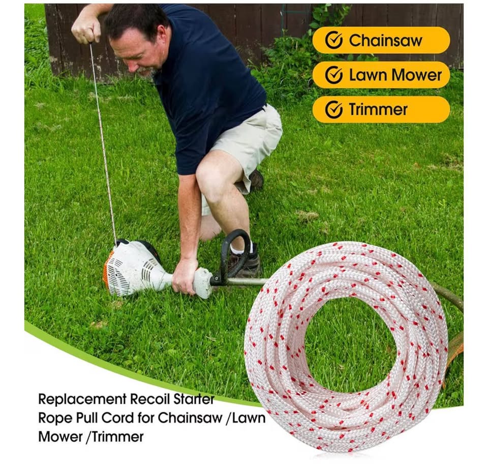 Replacement Recoil Starter Rope Pull Cord for Husqvarna STIHL Craftsman Chainsaw
