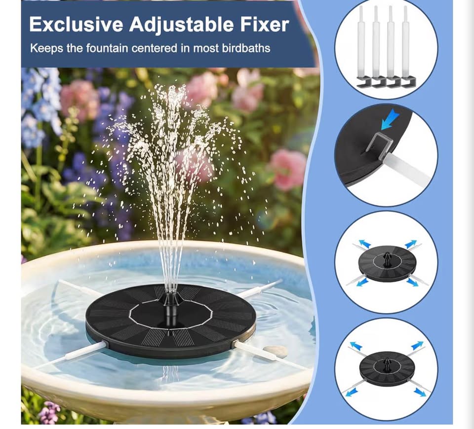 Solar Fountain Pump for Birdbath