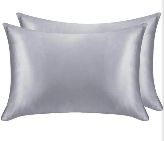 Satin Pillowcases Set for Hair - Pillowcase Covers with Zipper Closure -Cool and